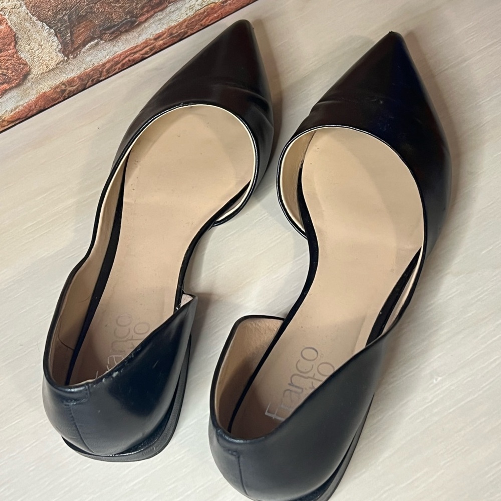 Franco Sarto Black Flats